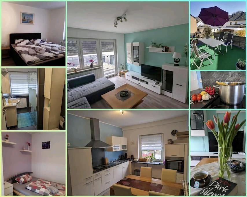 Ferienwohnung Philippi - Moselblick Mit Grosser Dachterrasse, 75 Qm, Hunde Willkommen Mehring  Exterior photo